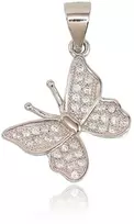 Diamond Sky Jewelry Sidabrinis pakabukas su cirkoniais „Butterfly IV“