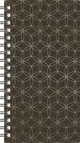 Timer Kalendorius MIDI Spirex 2027, 95 x 170 mm, Pattern, ruda, kartonas
