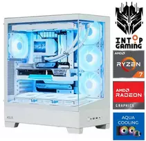 Stacionarus kompiuteris INTOP AQUA Ryzen 7 9800X3D 32GB DDR5 1TB SSD M.2 NVME+2TB RX9060XT 16GB no-OS (RW93823NS) (Atnaujinta)