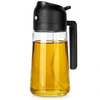 Aliejaus purkštuvas 450 ml, ketaus vaflinėms ir keptuvėms (stiklinis aliejaus dozatorius) 2 in 1