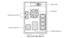 Socomec NETYS PE UPS 1500VA/900W 230V/AVR/6XIEC 320,LED,USB