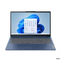 Nešiojamas kompiuteris Lenovo IdeaPad Slim 3 15AMN8, 15.6" FHD, AMD Ryzen 5 40, RAM 16GB, 512GB SSD, AMD Radeon 610M Graphics, Windows 11 Home, Abyss Blue 82XQ01QPGE