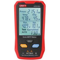 Uni-T Saulės MPPT Testeris UT673PV, 5-800W, 12-60V, 0-35A, 52x66mm LCD, duomenų laikymas, rankinis ir automatinis testavimas