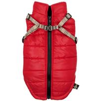 Pchełka šunų drabužiai Tobiasz Red XL, didelių veislių, 45 kg, kaklas 36-39 cm, krūtinė 50-54 cm, raudona
