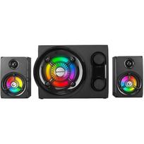 Rampage žaidimų garsiakalbiai RMS-G8, 25 W, 2.1 kanalai, Bluetooth 5.3, USB, SD, FM, 3.5 mm, RCA, juodas, RGB apšvietimas