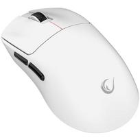 Rampage belaidė žaidimų pelė CLAX-WHITE, 24000 DPI, 1000 Hz, 350 IPS, 35 G, 7 mygtukai, USB-C, Bluetooth, 2.4 GHz, balta