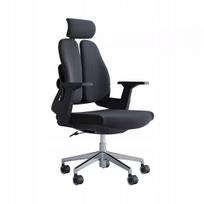 Ergonominė biuro kėdė Spacetronik BARRY, pasukama, reguliuojama, didelė, medžiaginė, juoda