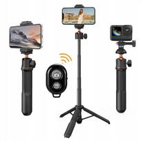 K&F Concept SELFIE lazdelė – 60 cm 4 viename monopodas telefonui, išmaniajam telefonui, 1/4 ir GoPro + nuotolinio valdymo pultelis KF09.135