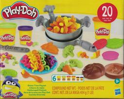 „Play-Doh“ pietų rinkinys XXL, 6 modelino indeliai ir 20 priedų, F8119