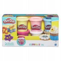 Play-Doh B3423 modelinas su konfeti, 6 spalvos, 2 formelės