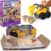 KINETINIS SMĖLIS „STATYBŲ AIKŠTELĖ SU SUNKVEŽIMIU“, KINETIC SAND, 545 G