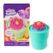 KINETIC SAND „SquishBlossom“ kūrybinis kinetinio smėlio rinkinys – gėlė, 2 vnt.