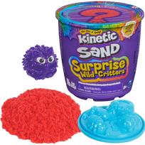 KINETIC SAND SURPRISE WILD CRITTERS kinetinio smėlio rinkinys su formеле ir figūrėle