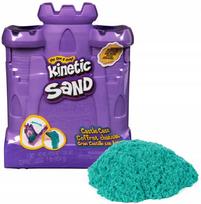 „Kinetic Sand“ kinetinis smėlis „Pilies lagaminėlis“ su turkio spalvos smėliu ir formelė