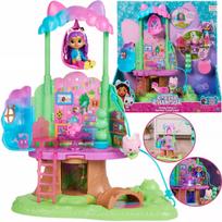„Gabby's Dollhouse“ medžio namelio rinkinys su sūpynėmis ir figūrėlėmis