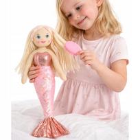 Didelė pliušinė undinėlė – lėlė-žaislas, rožinė, 43 cm