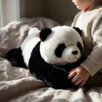 Sunkesnė pliušinė panda, 60 cm, 1 kg