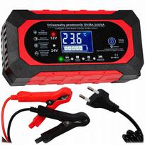 Automatinis išmanusis akumuliatoriaus įkroviklis su LCD ekranu, 24 V / 12 V, 8 A