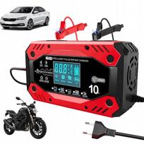 Automatinis automobilinis akumuliatorių įkroviklis su atkūrimo funkcija, 12 V / 24 V