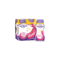 NUTRIDRINK JUCY PLUS, gaivinantis aviečių skonis, 4x200ml, 4 vnt.
