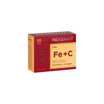REXSAVIT LIPO FE + C, 30 kietųjų kaps.