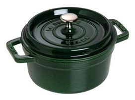 Round cast iron pot Staub - Green, 1.7 ltr