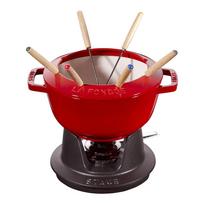 Staub fondue set - 18 cm, Red