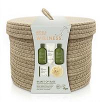 Ginger, Lime & Basil Big Set - Dárková sada péče o tělo v košíku ( 5 ks )
