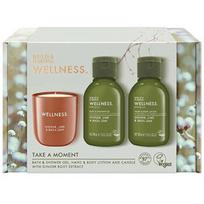 Ginger, Lime & Basil Body Care Set & Candle - Dárková sada péče o tělo se svíčkou ( 3 ks )