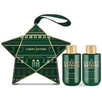 Luxury Bathing Star Set ( Pistácie & Karamel ) - Dárková sada péče o tělo ve vánoční hvězdě ( 2 ks )