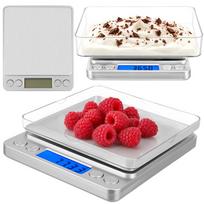 Tikslios virtuvinės svarstyklės Zortiva, 500 g x 0.01 g, LCD, 2 indai