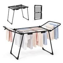ModernHome pastatoma sulankstoma skalbinių džiovykla 20 m, juoda