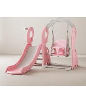 3-in-1 Children’s Slide and Swing Set inSPORTline Astrolino - Rožinė