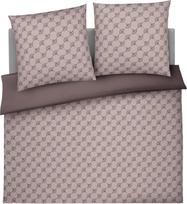 Joop Bedroom Patalynės komplektas Cornflower Double 240 x 220 cm pilkai rudas iš medvilnės satino su 2 pagalvių užvalkalais 40 x 80 cm