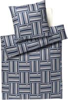Joop Bedroom Patalynės komplektas Weave 155 x 200 cm Navy iš satino medvilnės su pagalvės užvalkalu 40 x 80 cm