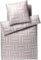 Joop Bedroom Patalynės komplektas Weave 155 x 200 cm Sand iš medvilnės satino su pagalvės užvalkalu 40 x 80 cm