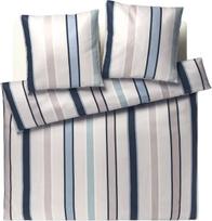 Joop Bedroom Patalynės komplektas Banks 200 x 220 cm Ocean iš satininės medvilnės su 2 pagalvių užvalkalais 40 x 80 cm