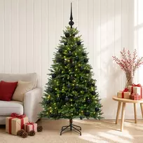 Dirbtinė Kalėdų eglutė su burbulais 120 cm 150 LED Šilta balta