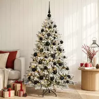 Dirbtinė Kalėdų eglutė su burbulais 120 cm 150 LED Šilta balta