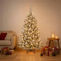 Dirbtinė Kalėdų eglutė su burbulais 120 cm 150 LED Šilta balta