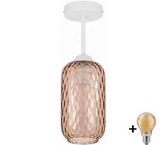 BRILAGI - LED Prie lubų montuojamas šviestuvas R GLASS 1xE27/60W/230V Ø 14 cm balta/dūminė ruda