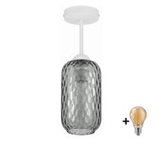 BRILAGI - LED lubinis šviestuvas R GLASS 1xE27/60W/230V Ø 14 cm balta/dūminė pilka