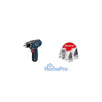 Powertools Akku-Bohrschrauber GSR 12V-15 Professional, 12Volt (blau / schwarz, 2x Li-Ionen Akku 4,0Ah, 39 Bits & Bohrer)