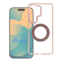 Case for Samsung A27 Frame Circle Stand compatible with MagSafe gold