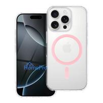 Case for iPhone 13 Drop Glue Colorful Ring Mag Cover compatible with MagSafe pink