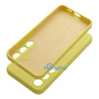 Case for Samsung S25 ULTRA Silicone 2mm (camera protection) yellow