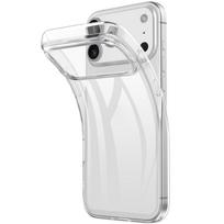 Skaidrus TPU dėklas iPhone 18 Pro / 17 Pro su apsauga nuo pirštų atspaudų