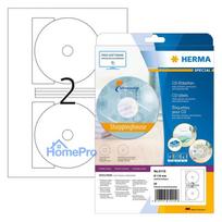 HERMA CD-Etik. Maxi A4 weiß 116 mm Papier opak 50 St.