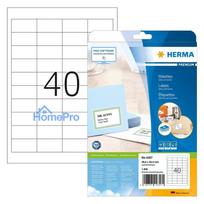 HERMA Etiketten A4 weiß 48,5x25,4 mm Papier matt 1000 St.