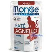 Monge Monge Cat Monoprotein Pouch Adult Pate Lamb 85 g